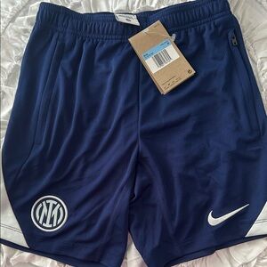 Nike Men's Athletic Shorts in Navy Blue and White